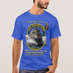 Camiseta USS Sioux City LCS11 Barco de combate de Freedomcl