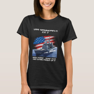 Camiseta USS Springfield CG-7 Clase Bandera Americana V