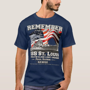Camiseta USS St Louis CL49 cruceros ligeros veteranos de la