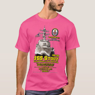 Camiseta USS Stout DDG55 Veteranos destructores
