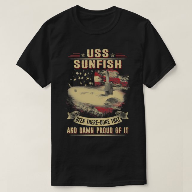 Camiseta USS Sunfish (SSN649) (Diseño del anverso)