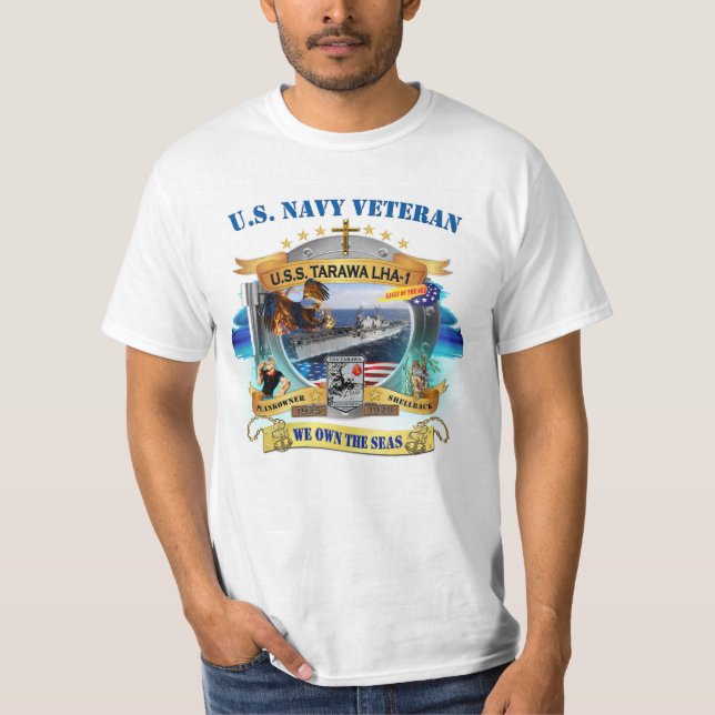 Camiseta USS Tarawa 1975-1979 (Anverso)