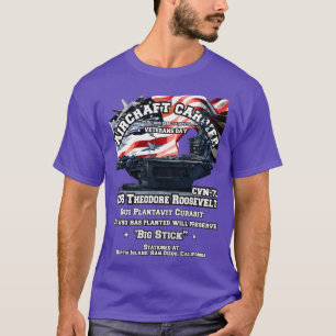Camiseta USS Theodore Roosevelt portaaviones Veteranos