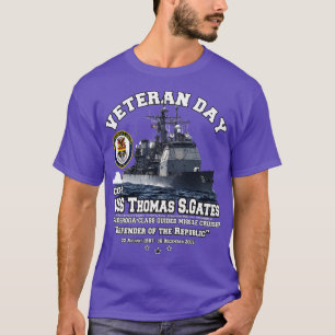 Camiseta USS Thomas S Gates CG51 Cruiser Veterans