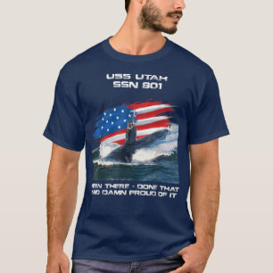 Camiseta USS Utah SSN801 Veterano submarino de bandera esta