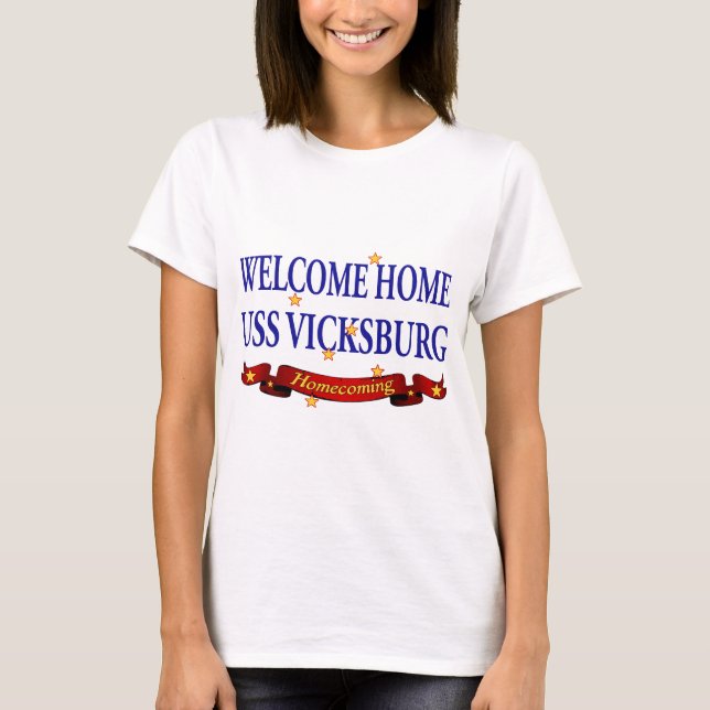Camiseta USS Vicksburg casero agradable (Anverso)