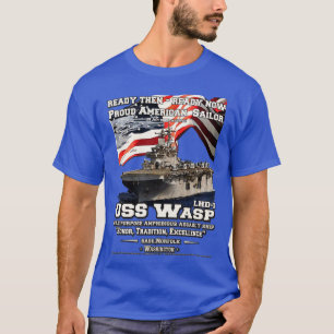 Camiseta USS Wasp LHD1 buque de asalto anfibio