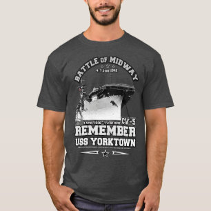 Camiseta USS YORKTOWN CV5 Recuerde ww2
