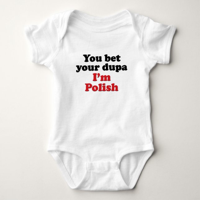 Camiseta Usted apuesta su Dupa que soy polaco (Anverso)