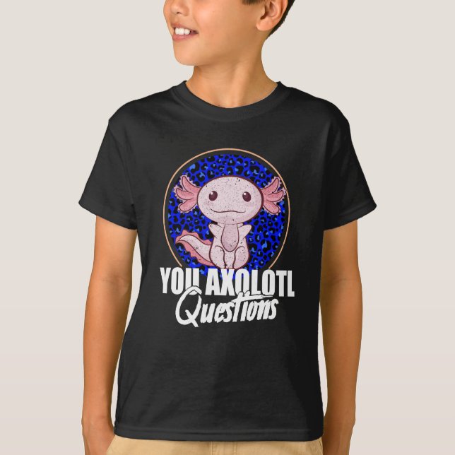 Camiseta Usted Axolotl pregunta a Axolotl Retro 90 (Anverso)