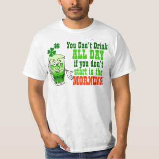Camiseta Usted bebida linada todo el día, irlandés