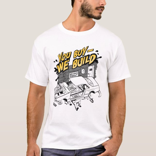 Camiseta Usted compra - construimos (Anverso)