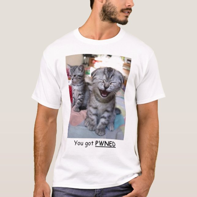 Camiseta Usted consiguió Pwned (Anverso)