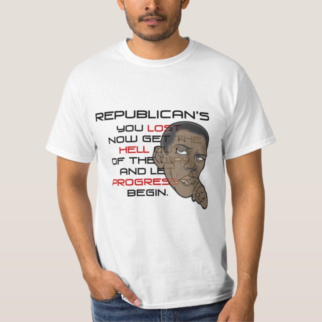 CAMISETA USTED DEL REPUBLICANO PERDIÓ (Anverso)