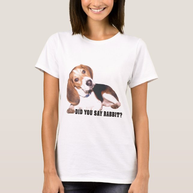 Camiseta ¿Usted dijo el conejo? Beagle (Anverso)