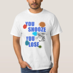 Camiseta Usted dormita usted pierde el regalo del juego de