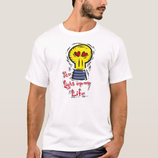 Camiseta Usted enciende para arriba mi vida con amor