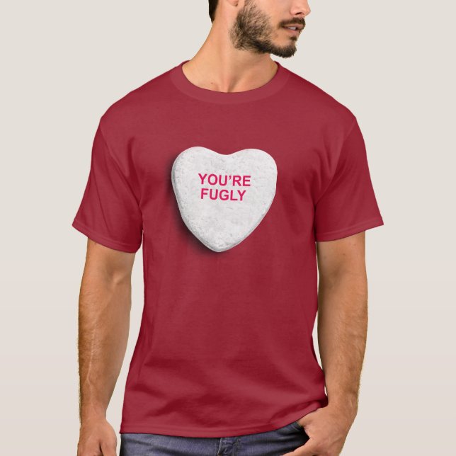Camiseta USTED es CORAZÓN del CARAMELO de FUGLY (Anverso)