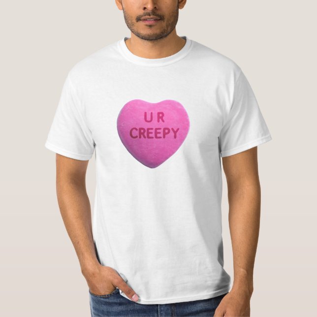 Camiseta Usted es corazón rosado espeluznante del caramelo (Anverso)