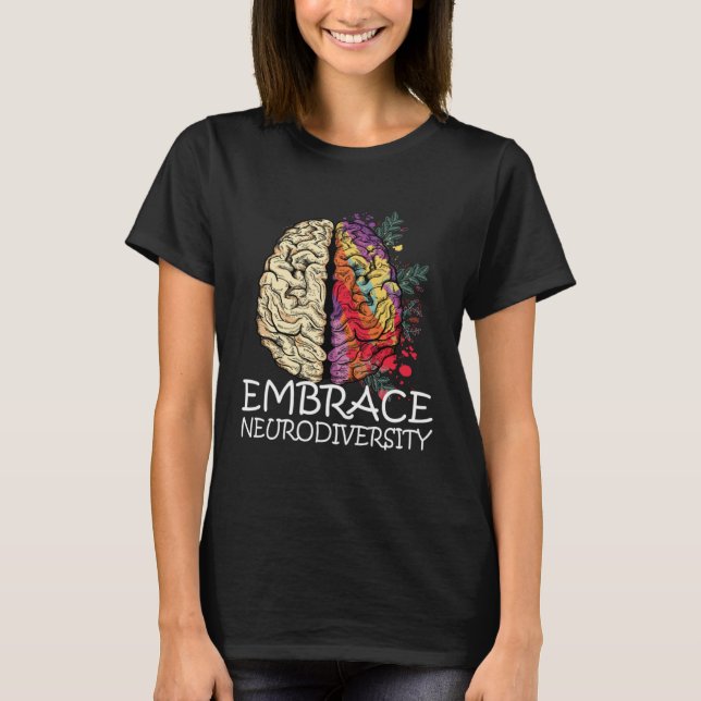 Camiseta Usted es diferente Conciencia Abrazo Neurodiversid (Anverso)