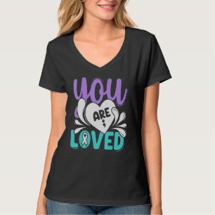 Camiseta Usted es el amor coincidente Prevención del suicid