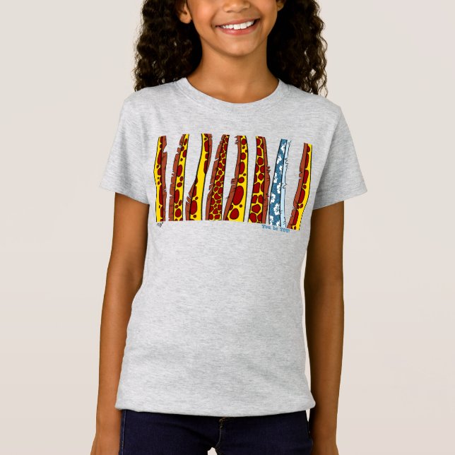 Camiseta USTED ES GIRAFFE por Jeff Willis Art (Anverso)