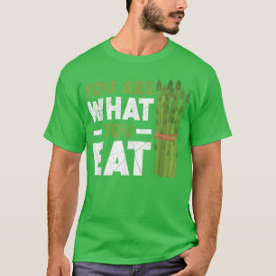 Camiseta Usted Es Lo Que Come Asparagus Vegetaria Vegetable