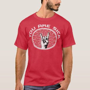 Camiseta Usted es Máscara Enferma CIVID19 Rojo y Blanco