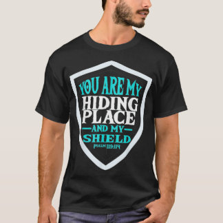 Camiseta Usted Es Mi Escudo Dios Tiene Su Biblia De Segurid