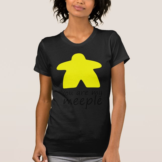 Camiseta Usted es mi meeple - amarillo (Anverso)