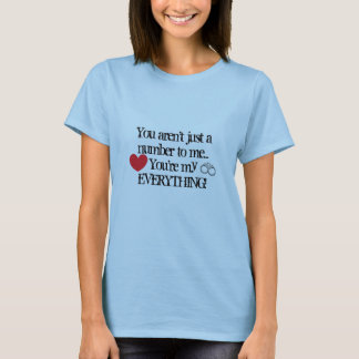 Camiseta Usted es mi todo manga del cortocircuito