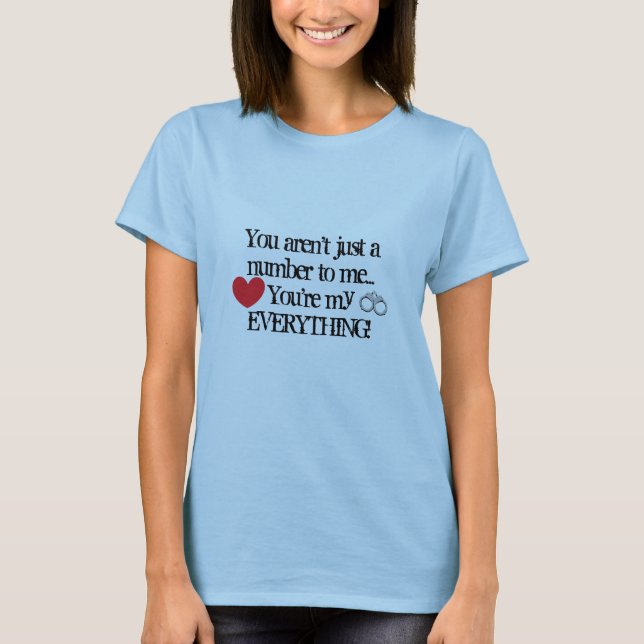 Camiseta Usted es mi todo manga del cortocircuito (Anverso)