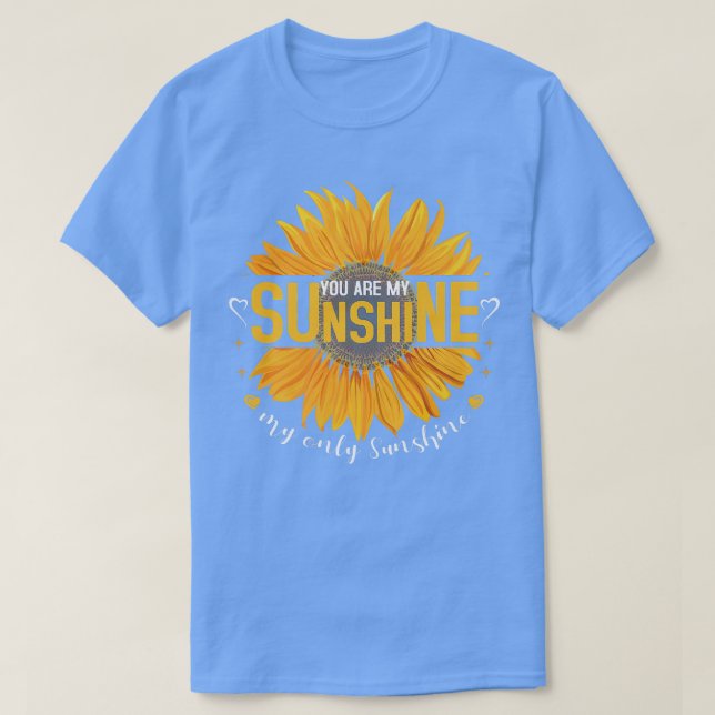 Camiseta usted es sol mi único sol Sunflower Premiu (Diseño del anverso)