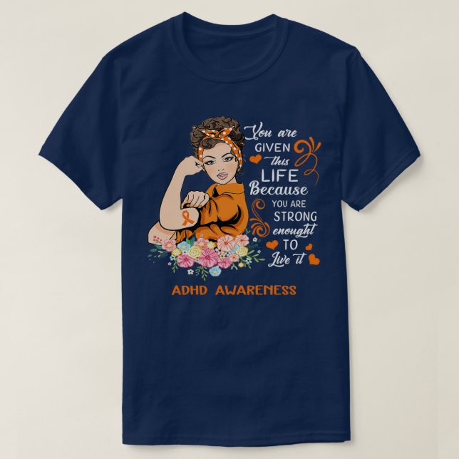 Camiseta Usted es un Chica fuerte para la toma de concienci (Diseño del anverso)