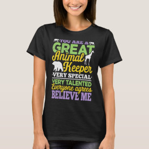 Camiseta Usted Es Un Gran Portero Animal Muy Especial Zoo K