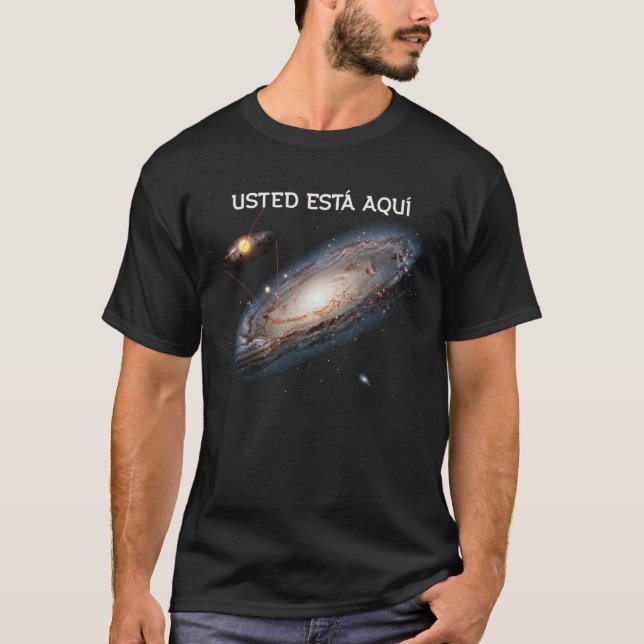 Camiseta Usted esta aquí (Anverso)