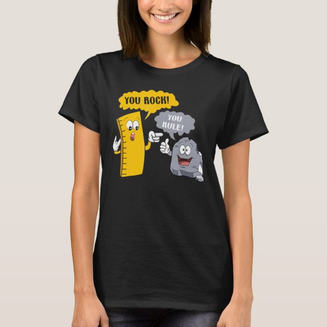 Camiseta Usted Gobierna Un Gran Rockero Y Gobernó (Anverso)