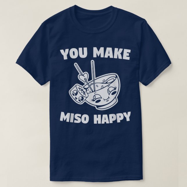 Camiseta Usted hace a Miso feliz propuesta Boda novia matri (Diseño del anverso)