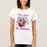 Camiseta Usted hace girar mi Dreidel<br><div class="desc">Usted hace girar mi camiseta de Dreidel,  tarjetas y los botones son grandes presente de Chanukah para eso especial alguien. Dreidel,  dreidel,  dreidel…</div>