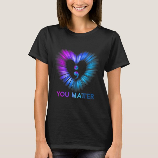 Camiseta Usted Importa Semico De Concienciación Y Prevenció (Anverso)