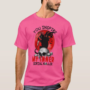 Camiseta Usted Inspira Mi Hallo De Gato Negro De Kller Seri