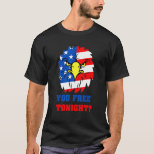 Camiseta Usted Libera Esta Noche Águila Bandera Estadounide