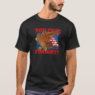 Camiseta Usted Libre Esta Noche Águila 4 De Julio Usted Lib