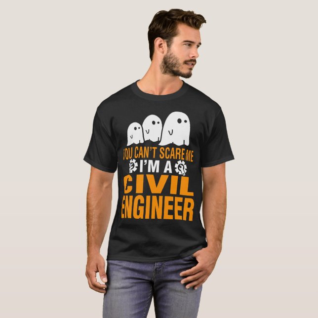 Camiseta Usted linado me asusta que soy ingeniero civil (Anverso completo)