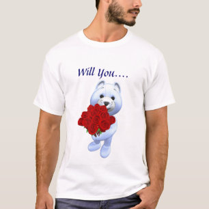Camiseta Usted me casará que T Camisa-Ve detrás