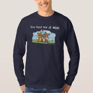 Camiseta Usted me tenía en el tejido - fechas del perrito