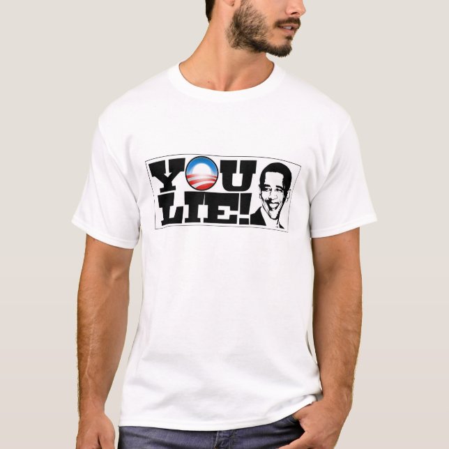 Camiseta ¡Usted miente! (Anverso)