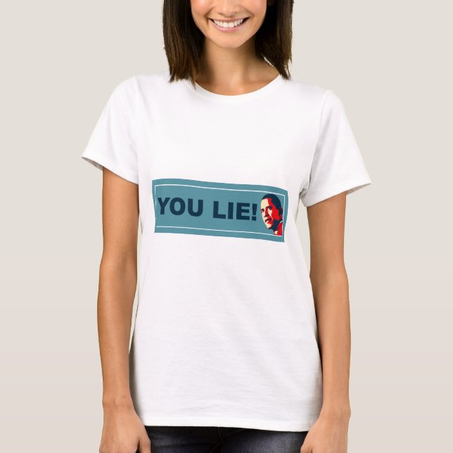 Camiseta Usted miente (Anverso)