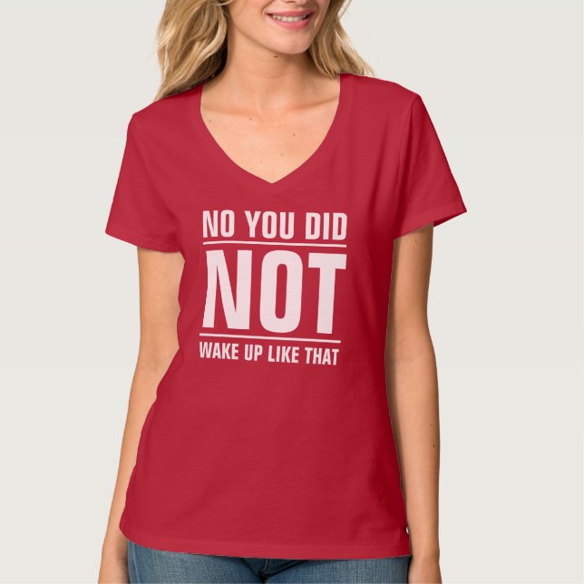 Camiseta Usted no despertó como ése (Anverso)