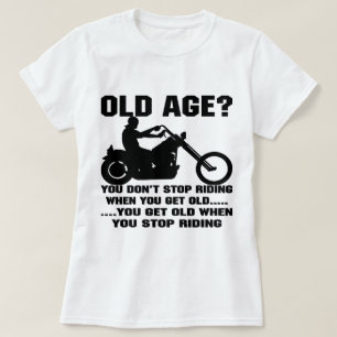 Camiseta Usted no para el montar cuando usted consigue